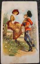 Victorian Trading Card Formal Horseman Military Arbuckle&#39;s Ariosa Coffee... - £6.71 GBP