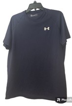 Under Armour Mens Tshirt Blue Short Sleeves Heat Gear Pattern Size Mediu... - $8.43