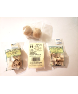 Vintage Wooden Spoolie Darice Doll Kits &amp; 2 doll heads For Crafting - $8.55