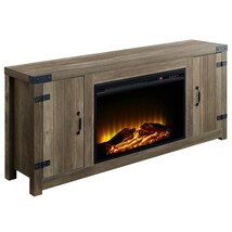 Tobias 54&quot; Fireplace, Rustic Oak Finish - $552.00