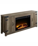 Tobias 54&quot; Fireplace, Rustic Oak Finish - $10,156.00 MXN