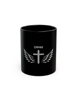 &quot;Chosen&quot; Inspirational Black Mug with Wings | Perfect Gift for Faith Mot... - $14.99+