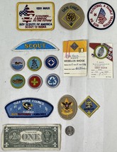 vintage boy scout patches assorted 15pcs. mixed lot #1 - $181.99 MXN