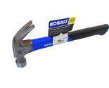 Kobalt 16-oz Smoothed Face Steel Claw Hammer with Slip-Resistant Fibergl... - £18.86 GBP