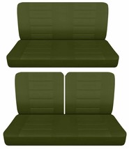 Fits 1953-1957 Chevy 210 sedan 2 door Front 50-50 and solid Rear seat covers - $130.54