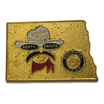 North Dakota Rough Rider American Legion Organization State Lapel Hat Pin - £7.86 GBP