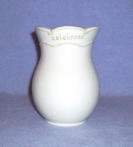 Hallmark Signature Laugh Wish Celebrate Vase Beige 1TTP4009 - $5.99