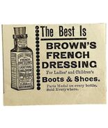 Brown&#39;s French Shoe Boots Dressing 1894 Advertisement Victorian The Best... - €17,17 EUR