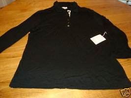 Blain &amp; Cartwright womens LS long sleeve small S shirt NWT 100.00 black - £16.18 GBP