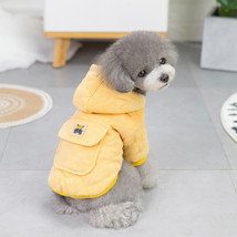 Dog warm clothing; Autumn and winter clothes New cotton padded clothes Teddy pet - £12.97 GBP
