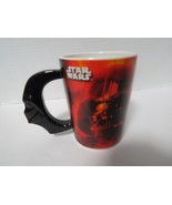 Galerie Star Wars Darth Vader 16 Oz Coffee Tea Mug Black Red Ceramic - $10.89