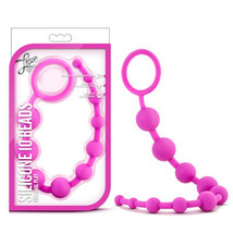 Blush Luxe Silicone 10 Beads for Anal Play Pink - £19.94 GBP