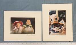 Paar Lawrence Berman Fotografisch Aufdrücke Enten Donald Duck Dq - $39.58