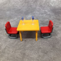 Playmobil Kitchen Table &amp; 2 Chairs + Wine Glasses - $7.83