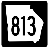 Georgia State Route 813 Sticker R4086 Highway Sign Road Sign Decal - £1.15 GBP+