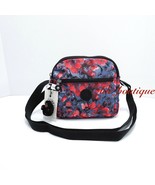 NWT Kipling HB6468 Keefe Shoulder Crossbody Bag Double Zip Nylon Festive Floral - $49.95