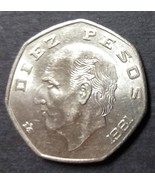 1981 Mexico Diez Pesos Double Die Coin - $372.06 MXN