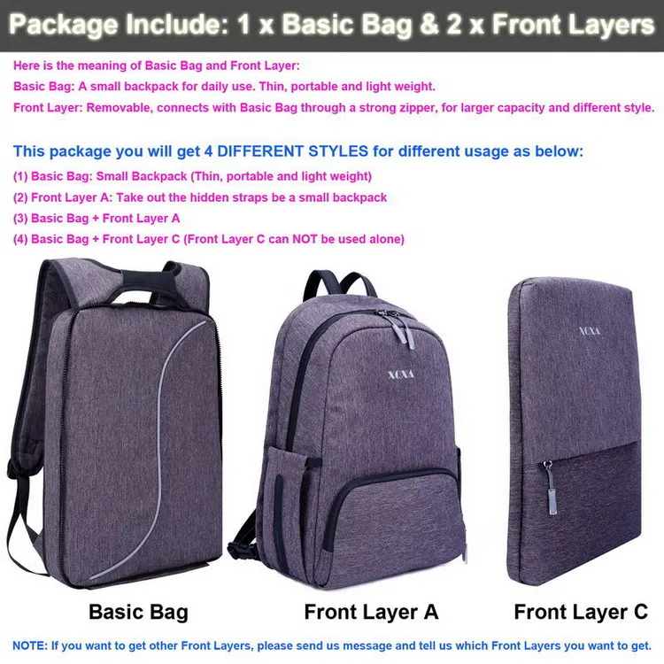 Able 15 6 inch laptop backpack changing style capacity anytime women men light slim bag thumb200