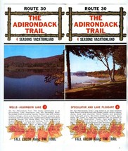 Route 30 The Adirondack Trail Brochure New York 4 Seasons Vacationland - $17.80