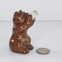 Arnart Bear Drinking Milk Figurine Souvenir Pocono Mountains Vintage *Re... - £26.99 GBP