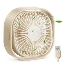 Small Usb Desk Fan,3 Speeds Portable Table Fan, 4 Inch Personal Mini Fan,Small C - £14.17 GBP