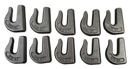 100 WELD ON GRAB CHAIN HOOKS 5/16" G70 WLL 4,700 BUCKET TRAILER RIGGING ... - $287.05