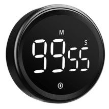 Digital Kitchen Timer For Cooking, 3&quot; Round Classroom Coundown Silent Ti... - £28.32 GBP