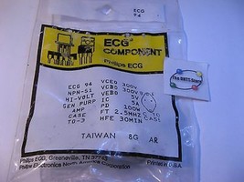 ECG94 NPN Power Transistor Philips ECG TO-3 High Voltage NTE94 - NOS Qty 1 - $9.49