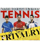 ROGER FEDERER, RAFAEL NADAL, NOVAK DJOKOVIC SIGNED AUTOGRAPHED 8x10 TENN... - £7.77 GBP