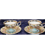 Royal Vienna by Arnart - Aqua Blue Cups &amp; Saucers - Set of 2 - €42,25 EUR
