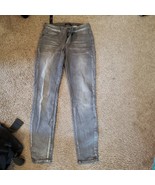NEW  Bebe precious meatal Metallic Icon Skinny Jeans Women’s Gray Pants ... - $31.17 CAD