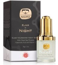 Kedma Elixir Nourishing Night Serum- Dead Sea Minerals+Hyaluronic Acid+V... - £73.63 GBP