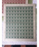 El Salvador Revenue: Timbre Municipal 1c American Bank Note Full Sheet W... - $21.48 CAD
