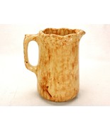 Vintage/Antique Spongeware Pottery 32 oz Pitcher, Yellow &amp; Brown, Countr... - $48.95