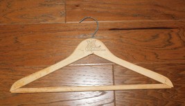 VINTAGE! Roosevelt Hotel New Orleans Wooden Coat Hanger 17&quot; Suit Pant Clothes - $12.86