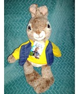 Brand New Peter Rabbit Blue Vest Yellow Shirt Plush Stuffed Animal 18&quot; - $319.66 MXN