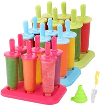 Popsicle Molds 3 Sets Ice Pop Molds Ice Pop Maker With Funnel And Brush,... - £25.75 GBP
