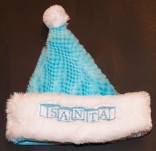 Santa Hat Baby Infant Newborn Boys Girls Blue White Cap Christmas Holiday 0-6 Mo - £7.91 GBP