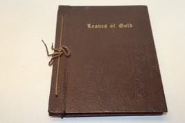 Vintage 1961 Leaves of Gold Book Prayers Verses Hand Bound Religious Book - £13.91 GBP