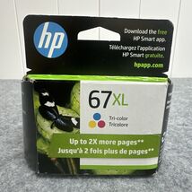 HP 67XL Tri Color Ink Cartridges Genuine New Sealed Exp: 06/2026 - $27.99