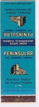 Matchbook Cover Harry W Duval Winter Park FL Peninsular Insurance Jackso... - £0.51 GBP