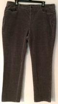 Talbots corduroy pants size 18 W women straight leg high rise - $16.78