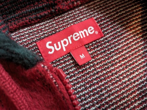 2016 Supreme Águila Capucha Cremallera Suéter de Manga Larga Hombre Moda Rojo M Item image 4