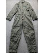 Military Flight Suit Mens 40 Green Non Melting Aromatic Fire Resistant A... - $116.74 CAD