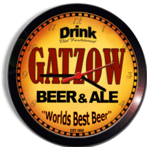 GATZOW BEER and ALE BREWERY CERVEZA WALL CLOCK - £23.59 GBP