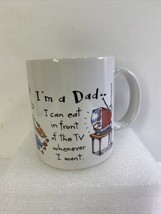 Vintage Hallmark I'M A DAD I can eat in front of the TV whenever Coffee Mug Cup - £11.82 GBP