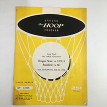 February 22 1958 NCAA Basketball Oregon State vs UCLA The Hoop Official Program - £37.15 GBP