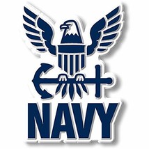 U.S. Navy Eagle and Anchor Magnet by Classic Magnets, Collectible Souvenirs Made - £3.70 GBP