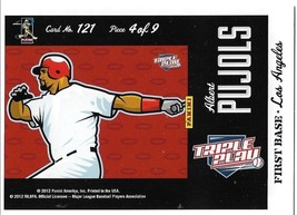 Baseball Card- Pujols, Albert 2012 Panini Triple Play #121 - $1.30