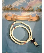 Men/women Jewelry Tibetan Buddha white meditation sandalwood bracelet beads - $188.27 MXN